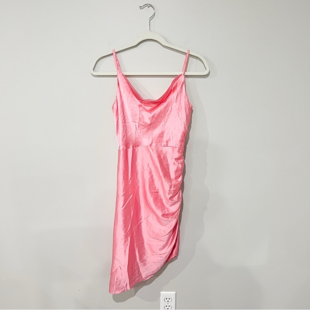 Milly Blush Satin Slip Dress